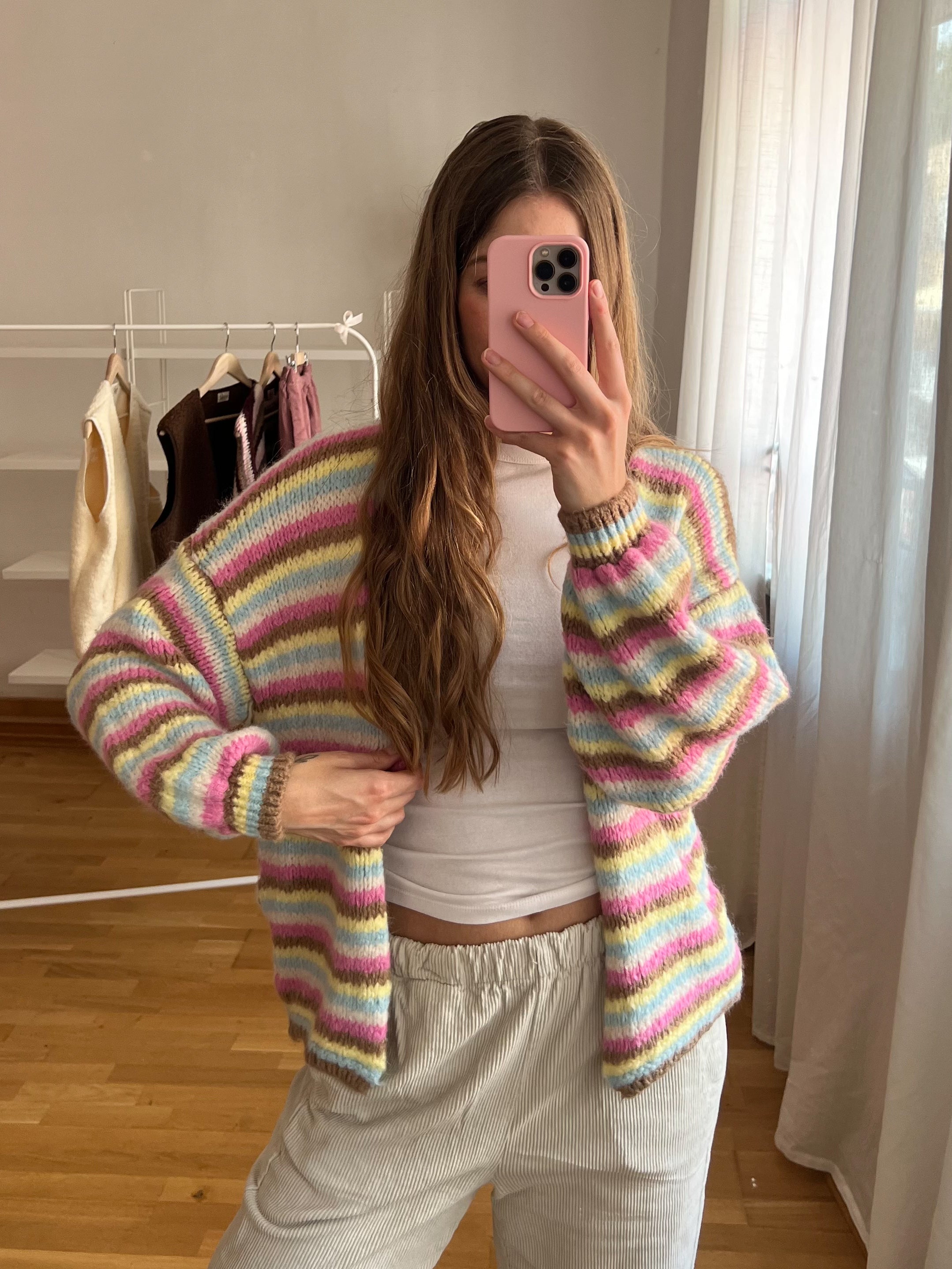 CARDIGAN ‚STRIPES & BLOOM‘