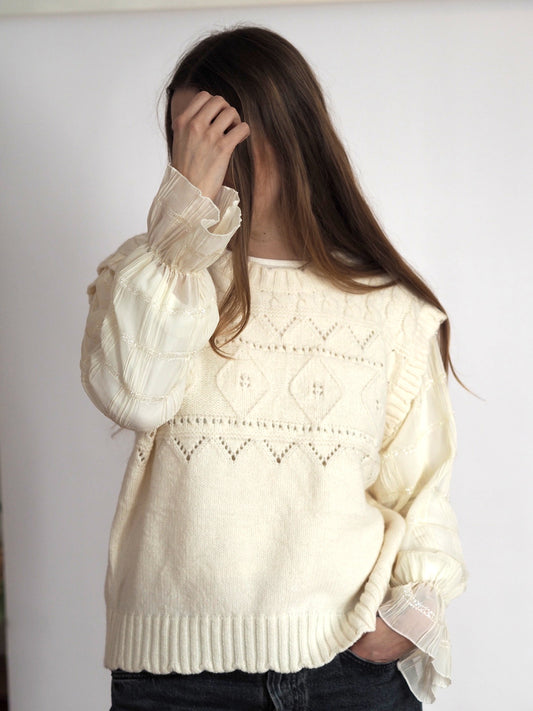 Luna Lace Knit Blouse