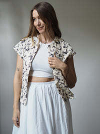 GESTEPPTE MUSSELIN WESTE