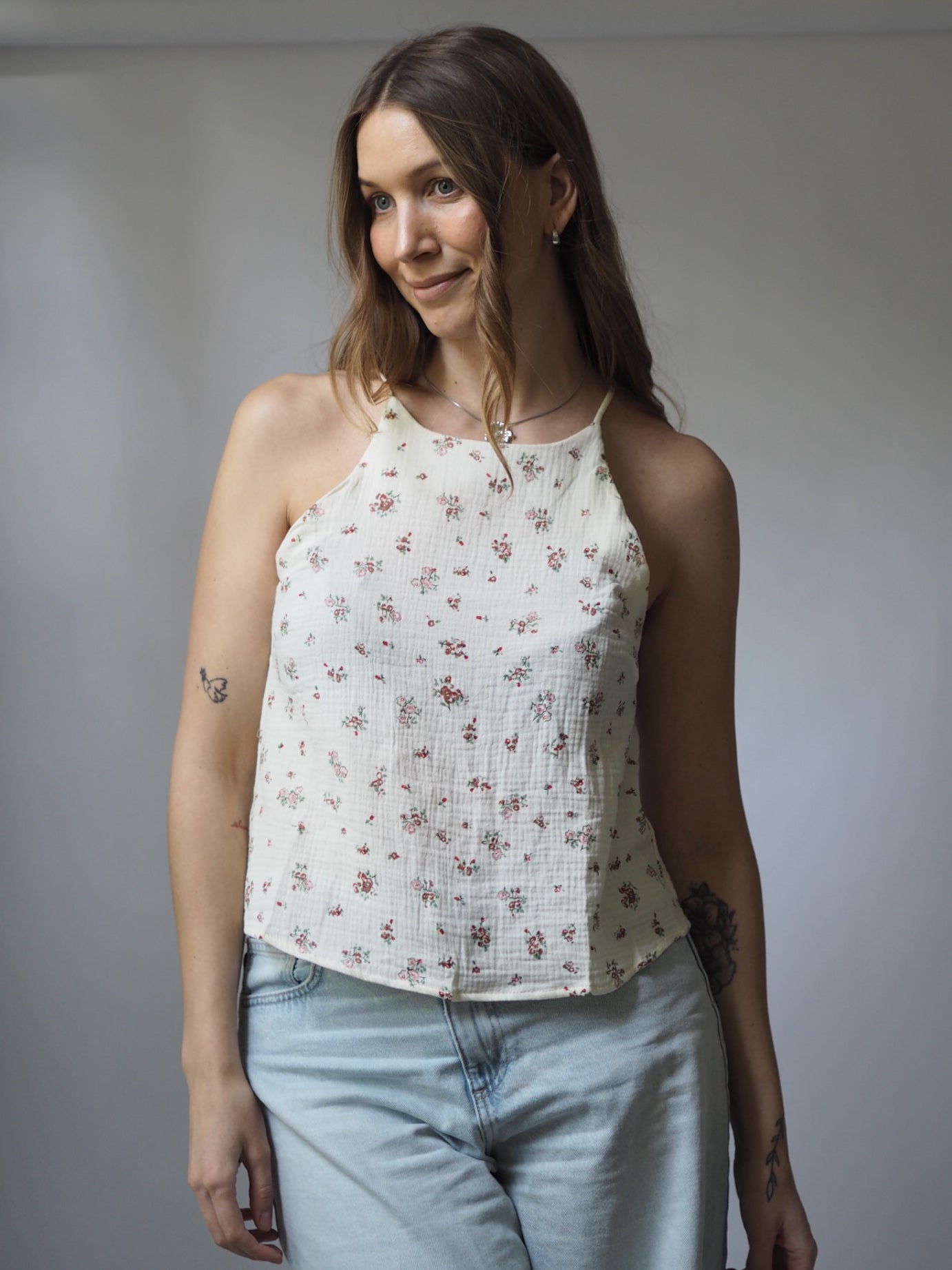 MUSSELIN TOP | FLOWER