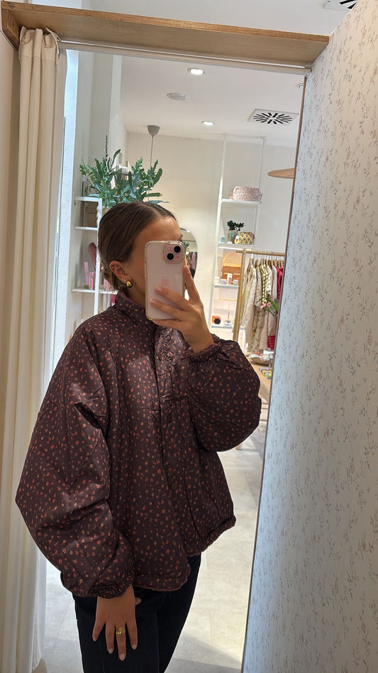Teddy Wendejacke Bloom Burgundy