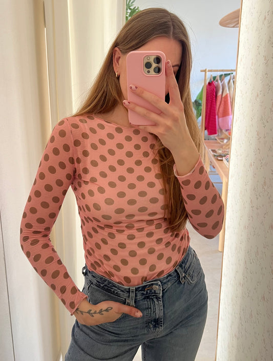 Dot Viskose Cashmere Top