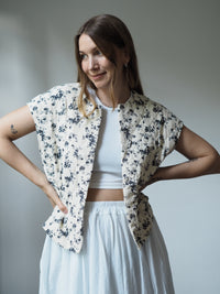 GESTEPPTE MUSSELIN WESTE