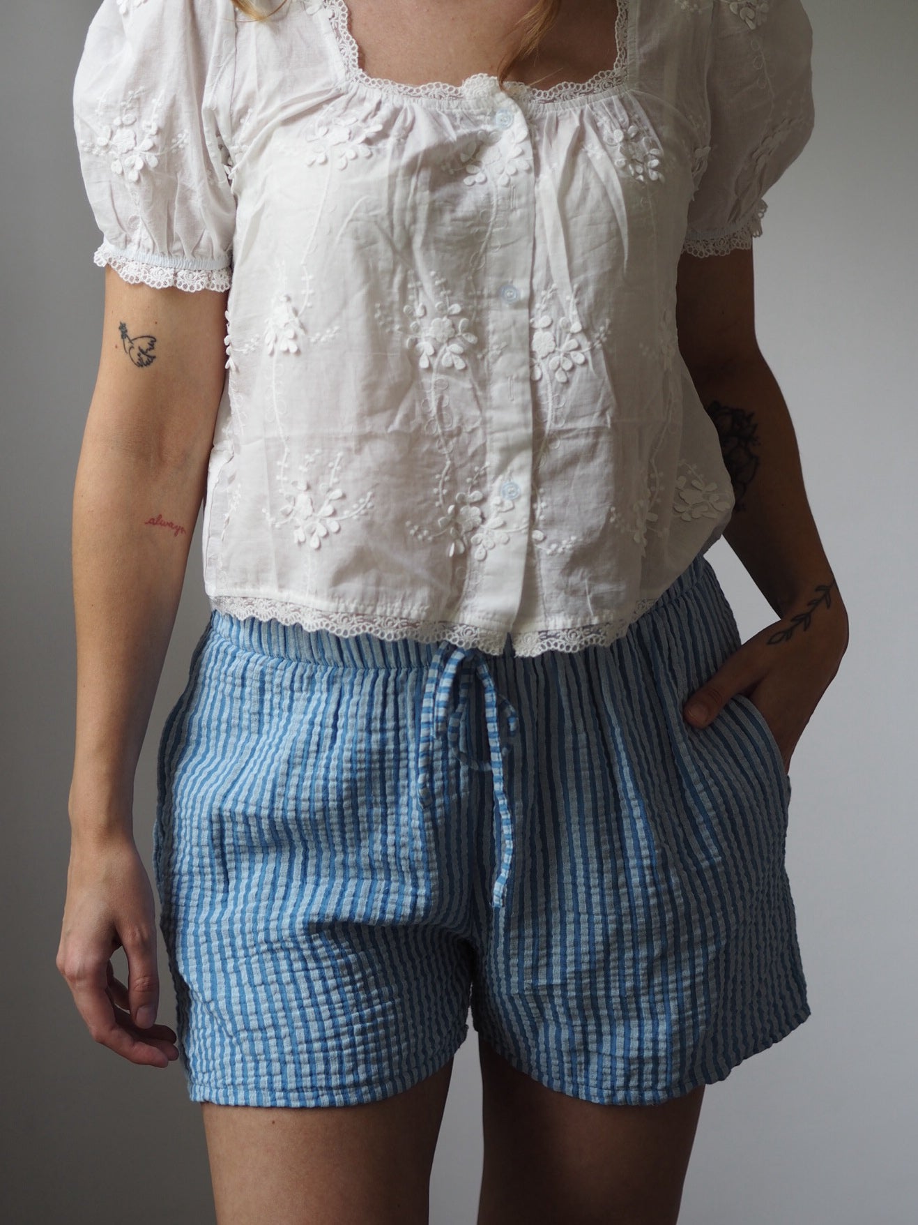 MUSSELIN SHORTS | SUNNY STRIPES