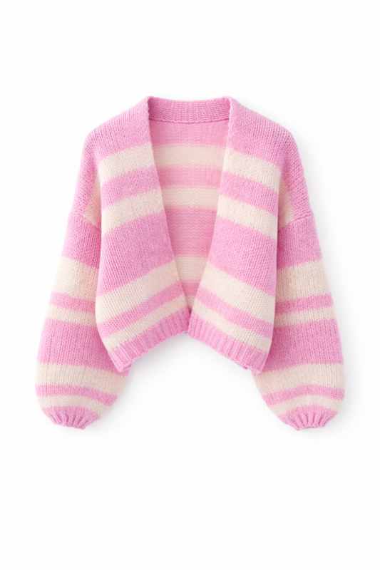 Cloud Stripe Cardigan