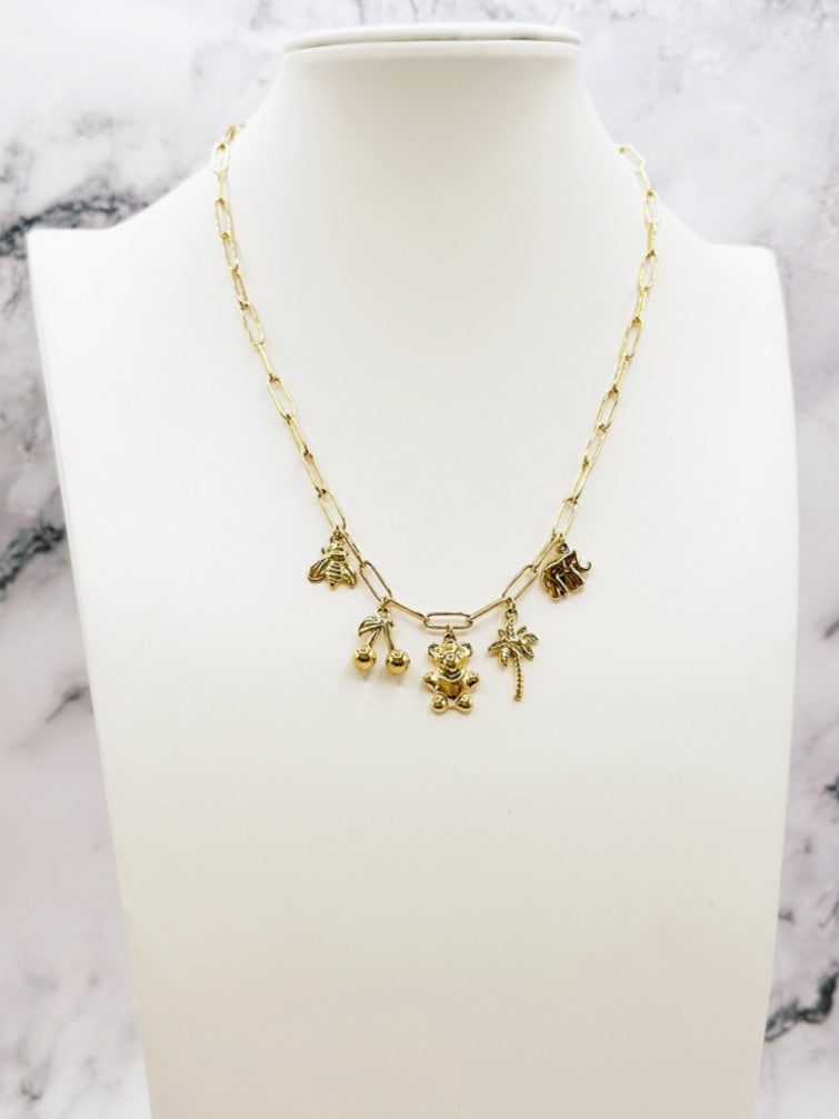 HALSKETTE | GOLD | CHARMS | CUTE