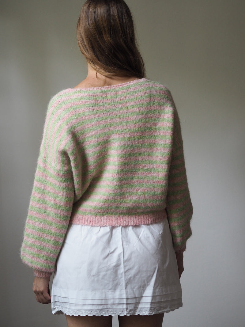 CARDIGAN ROSA VERDE