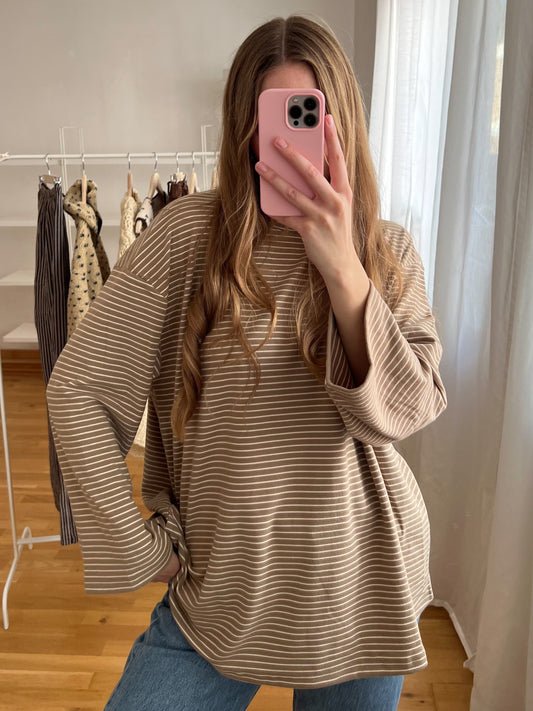 SOFT STRIPES LONGSLEEVE CINNAMON
