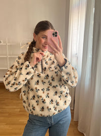 TEDDY HALF-ZIP SWEATER WILDFLOWER