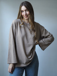 SOFT STRIPES LONGSLEEVE CINNAMON