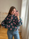 TEDDY HALF-ZIP BLOSSOM SWEATER