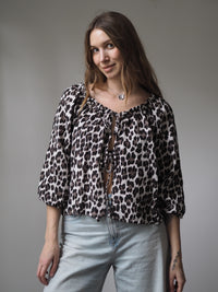 MUSSELIN-BLUSE MIT SCHLEIFEN | MARA