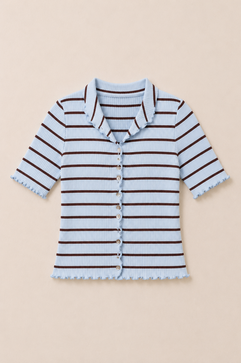 Seaside Button Top