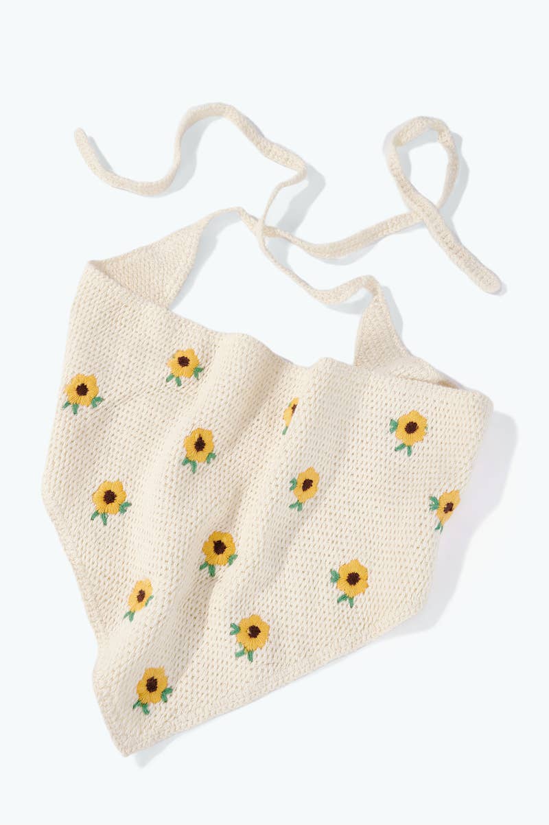 Häkel-Bandana Sunflower