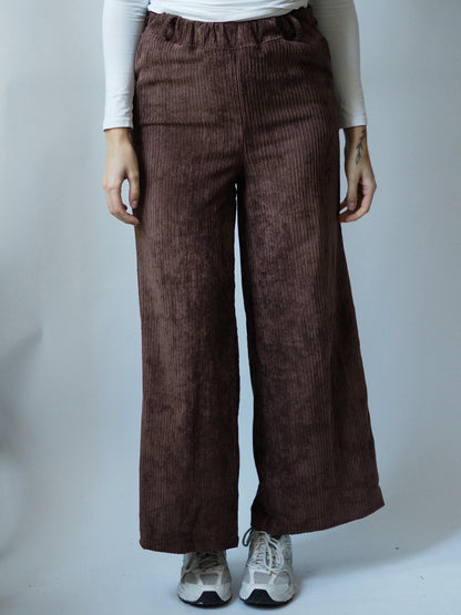 AUTUMN WIDE-LEG CORD PANTS