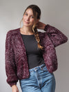 STRICKJACKE | BURGUNDY MELIERT | LOU