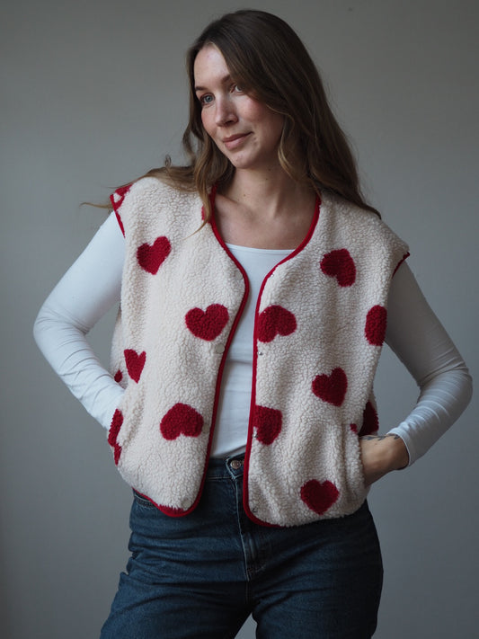 Teddyweste Herzchen