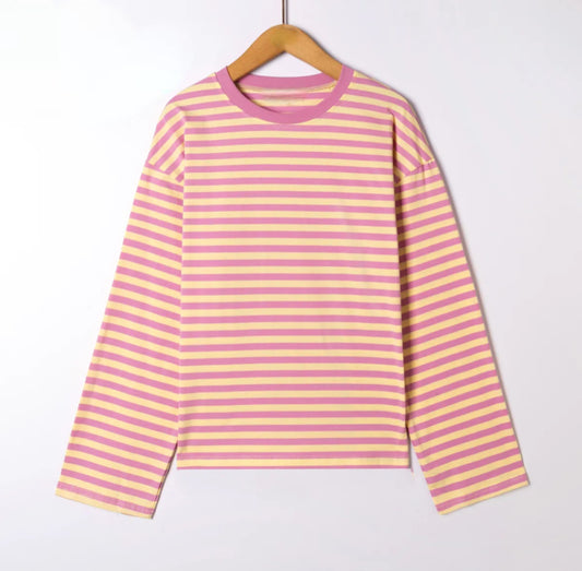 Pink Vanilla Stripe Longsleeve