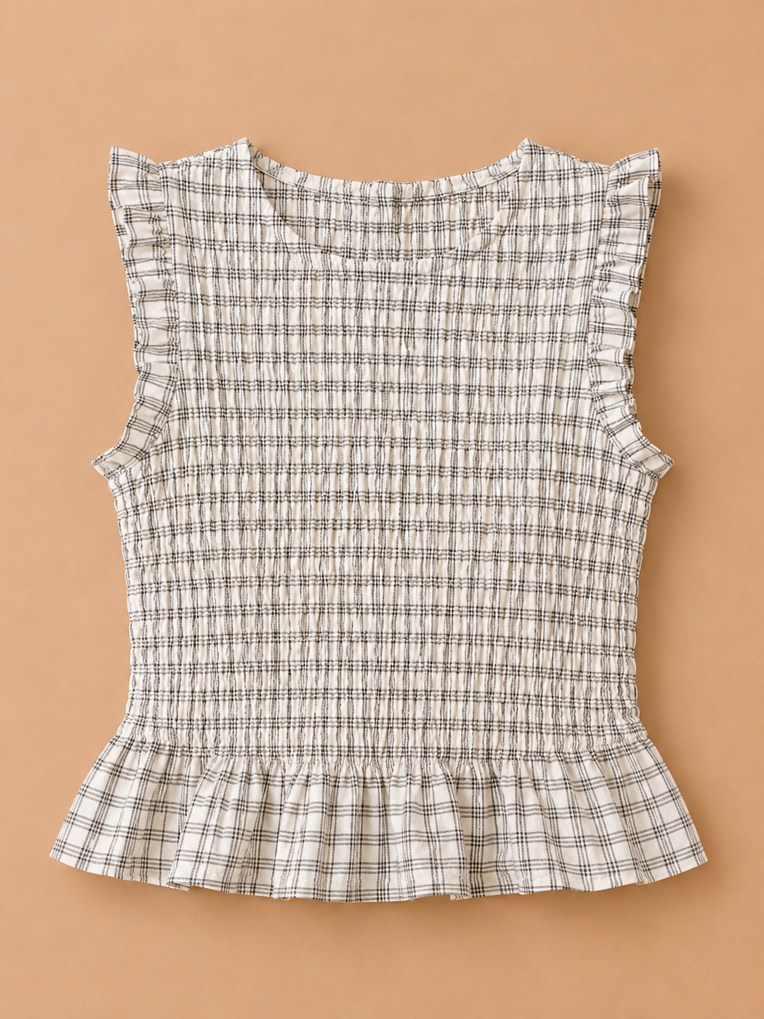 Hazel Check Top