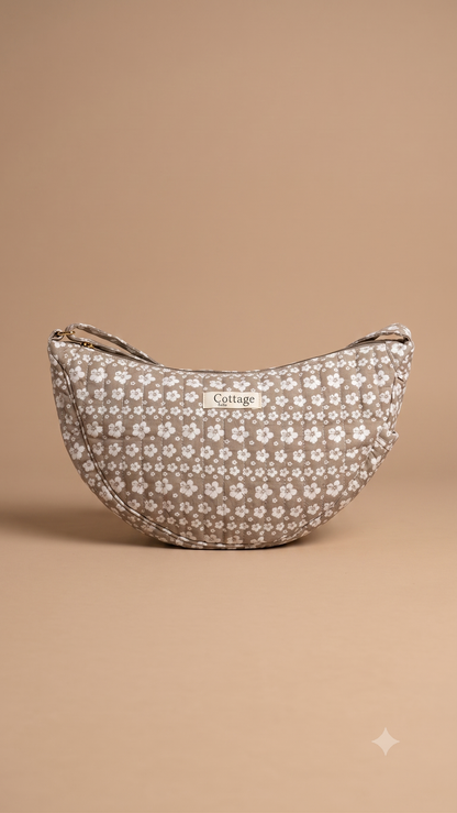 Halfmoon Bag -Little Roses
