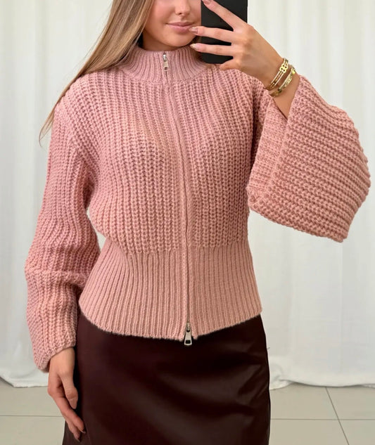 Wide Sleeve Knit Cardigan