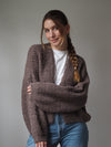 FLAUSCHIGE STRICKJACKE | HELLBRAUN | DARLA