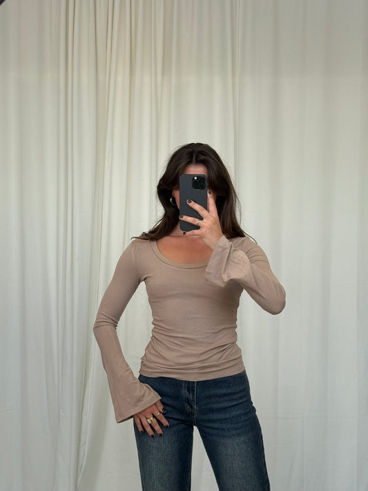 Soft Touch Longsleeve Taupe