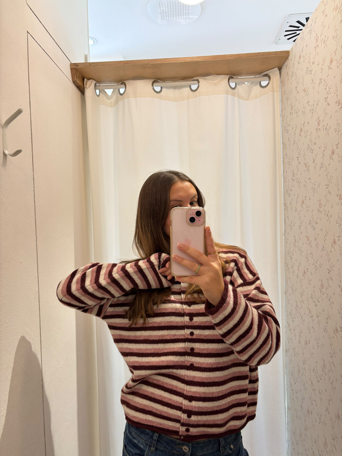Berry Button Cardigan