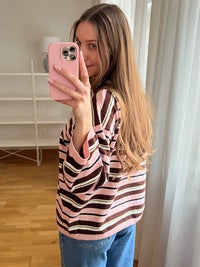 SWEET MOCHA STRIPES SWEATER