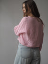 MUSSELIN-BLUSE MIT SPITZENBORTE | SOPHIA