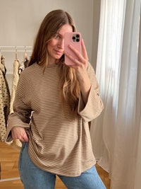 SOFT STRIPES LONGSLEEVE CINNAMON