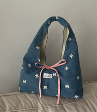 LIMITED EVERYDAY BAG | DENIM BOWS