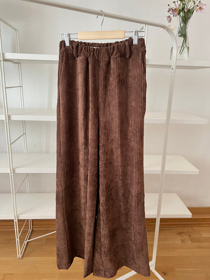 AUTUMN WIDE-LEG CORD PANTS