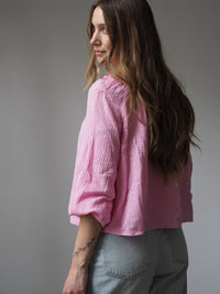 MUSSELIN-BLUSE MIT SCHLEIFEN | MARA
