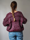 STRICKJACKE | BURGUNDY MELIERT | LOU