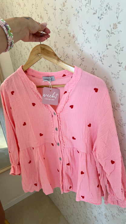 Heart Kiss Bluse