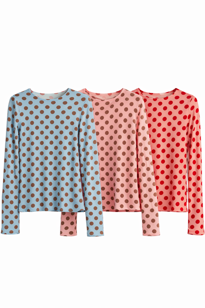 Dot Viskose Cashmere Top