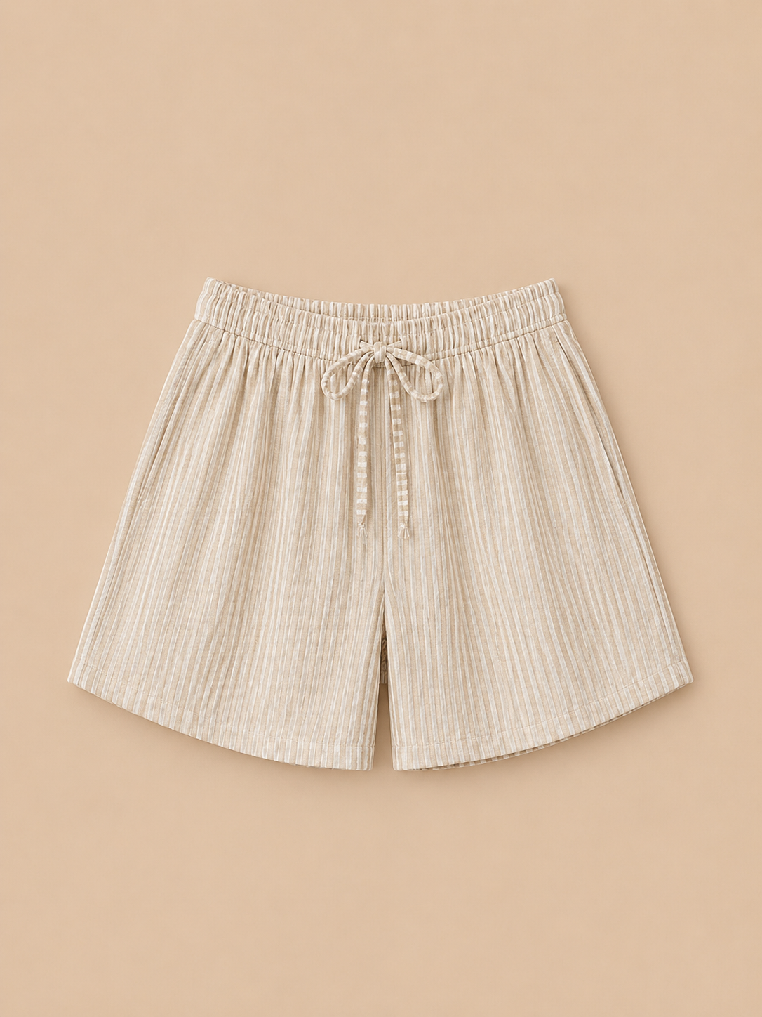 COTTON STRIPE SHORTS