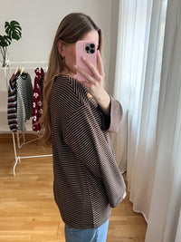 SOFT STRIPES LONGSLEEVE BROWN