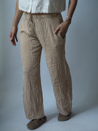 MUSSELIN HOSE LANG | SUNNY STRIPES