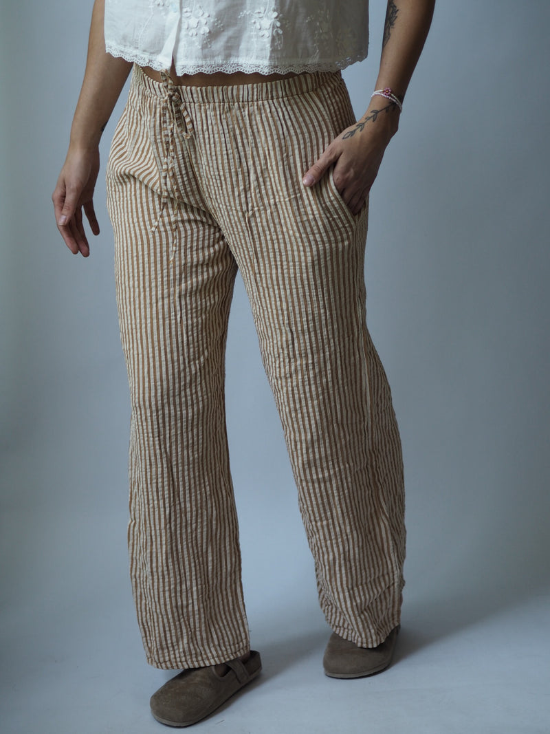 MUSSELIN HOSE LANG | SUNNY STRIPES