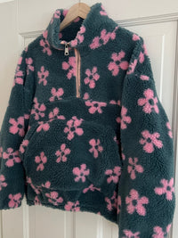 TEDDY HALF-ZIP BLOSSOM SWEATER