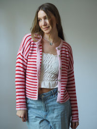 GESTREIFTER SUMMER KNIT CARDIGAN | SOPHIA