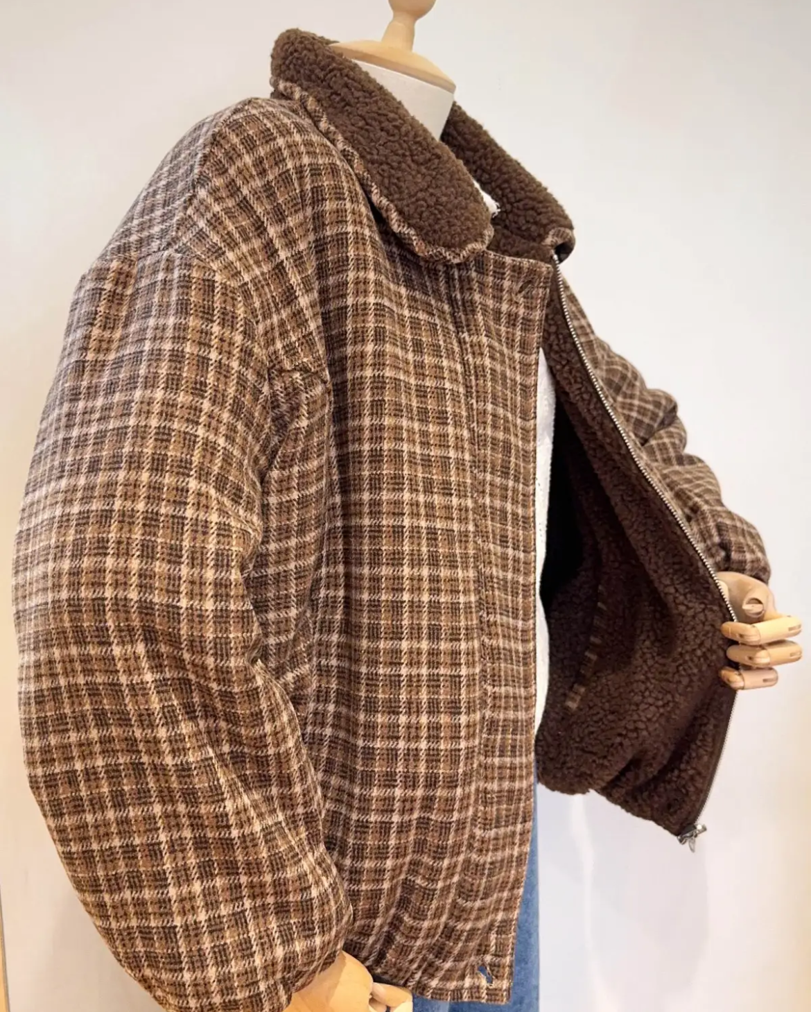 Cozy Check Wendejacke