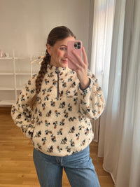 TEDDY HALF-ZIP SWEATER WILDFLOWER