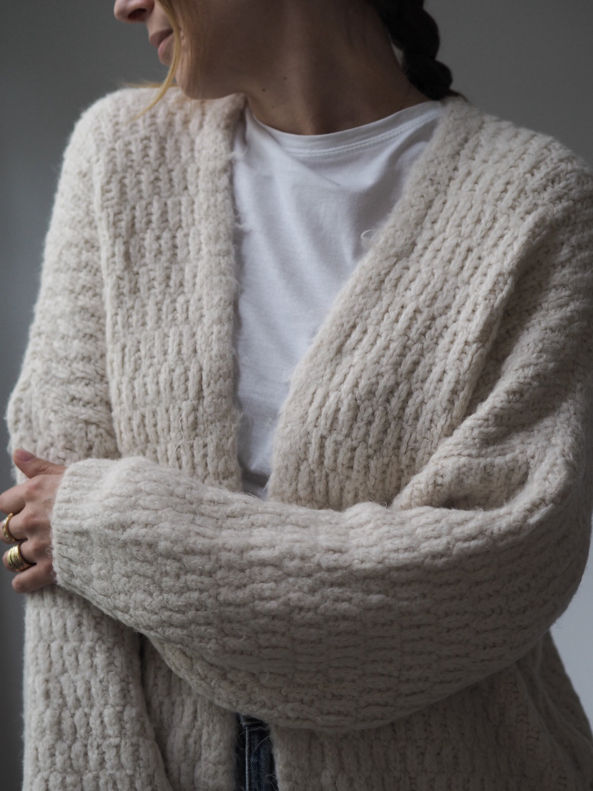 FLAUSCHIGE STRICKJACKE | OFF WHITE | DARLA