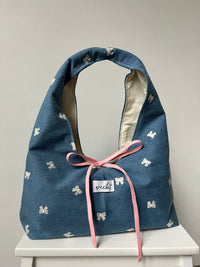 LIMITED EVERYDAY BAG | DENIM BOWS