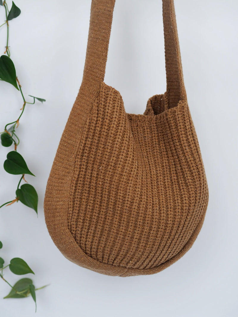 KNIT BAG | BROWN
