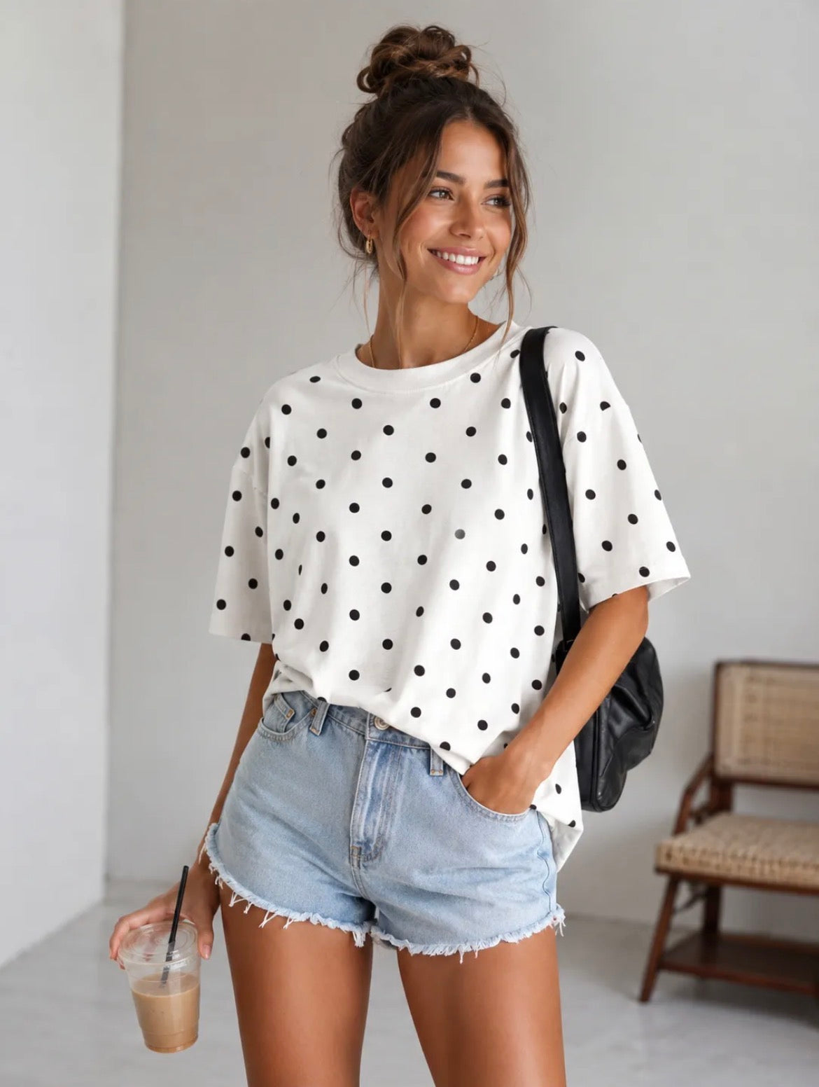DOT OVERSIZE SHIRT