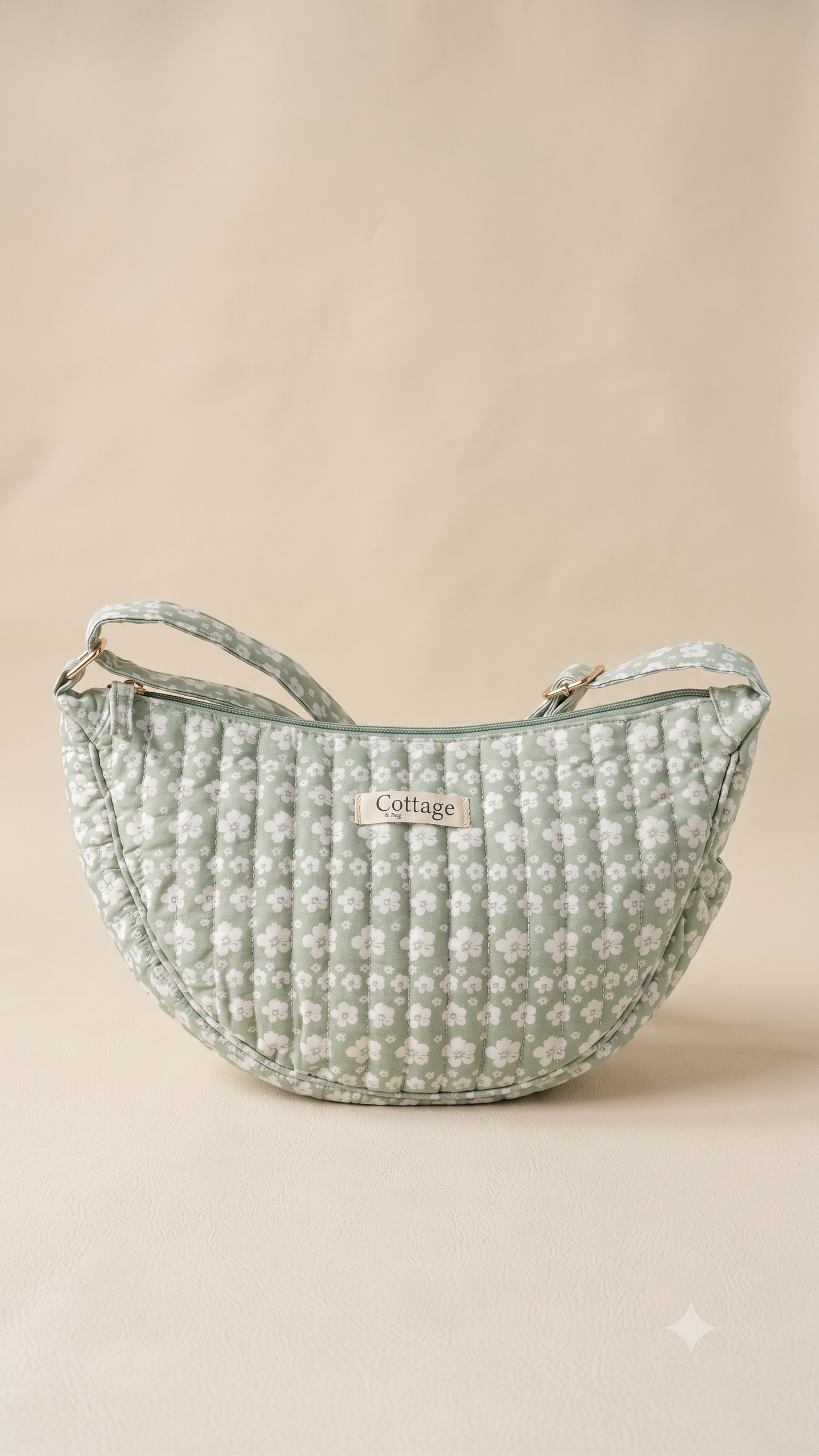 Halfmoon Bag -Little Roses